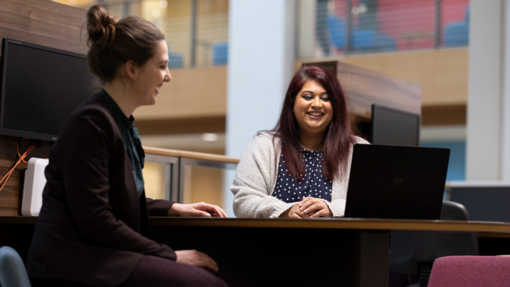 Two members of Home Office staff