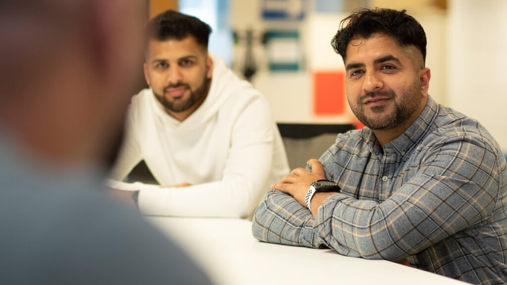 Two members of Home Office staff