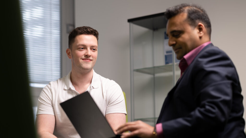 Two members of Home Office staff